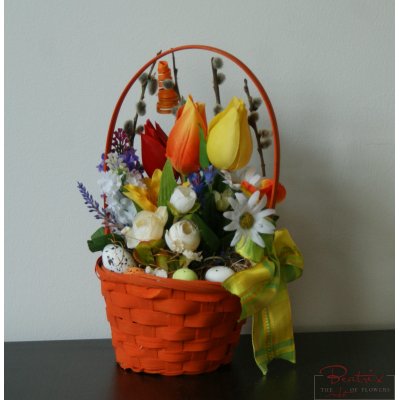 Cos bambus de Paste cu cane cone porto